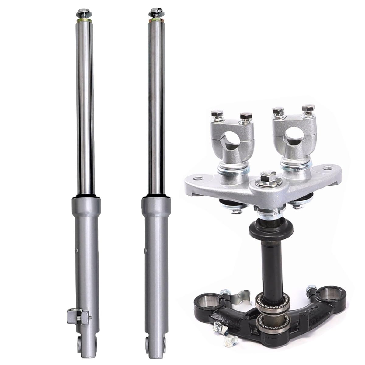 Amazon.com: YC Yier Front Forks Suspension Shocks with Triple Tree